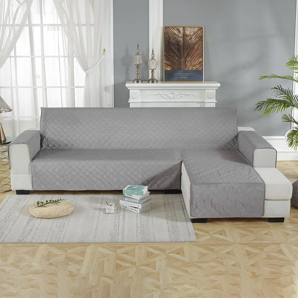 Waterproof Sofa Slipcover Non-slip Soft Sectional Couch Covers Pet Furniture Protector Slipcovers Right Left Arm Sofa Cover