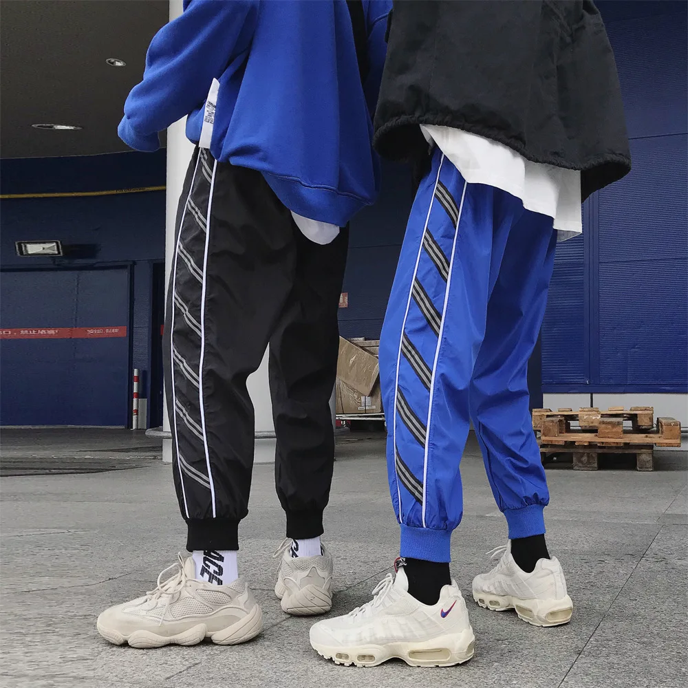 

2018 Autumn New Style National Trends Hip Hop Loose-Fit Joint Skinny Ankle Banded Pants Men INS Super Fire Casual Pants