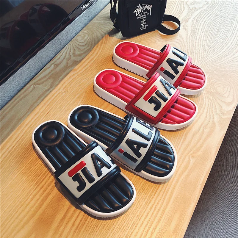 

2019 New Style Summer Sandals Women's Outer Wear Habitat Home Bathroom Couples Home Wear-Resistant Beach Slippers Men's