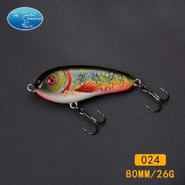 2 hooks 80mm 024 Бесплатный проезд рыболовные снасти рывок приманки рыболовную приманку голубка( 80 мм 25 г- 8/pcs-8/цвет- раковина - Цвет: 2 hooks 80mm 024