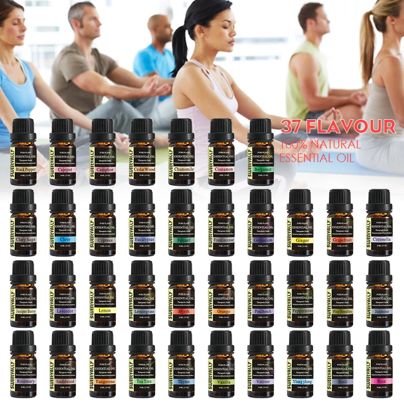 

37pcs100% Natural Organic Coconut Oil Body face Massage Essential Oil Moisturizing Relaxation Oil Control Skin Care