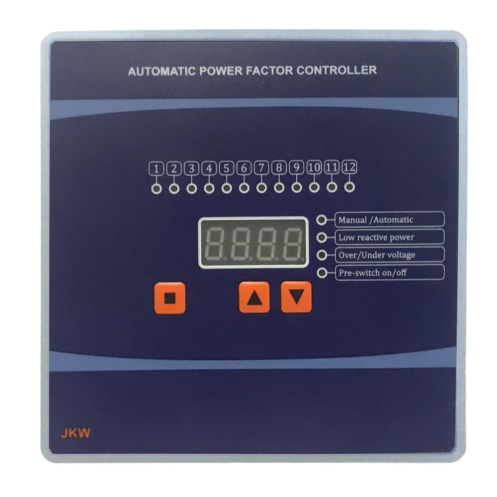 C 12 Steps JKW Intelligent Reactive Power Auto Compensation Controller Ub-Uc Voltage 380v