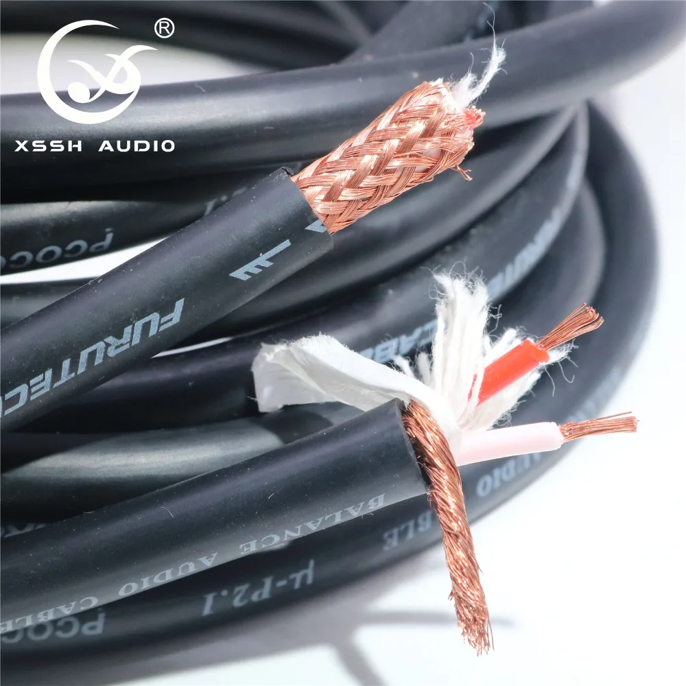 Hi-Fi XSSH аудио 8 мм FURUTECH ALPHA Series μ-P2.1 PCOCC Балансирующий аудиокабель провод линейные