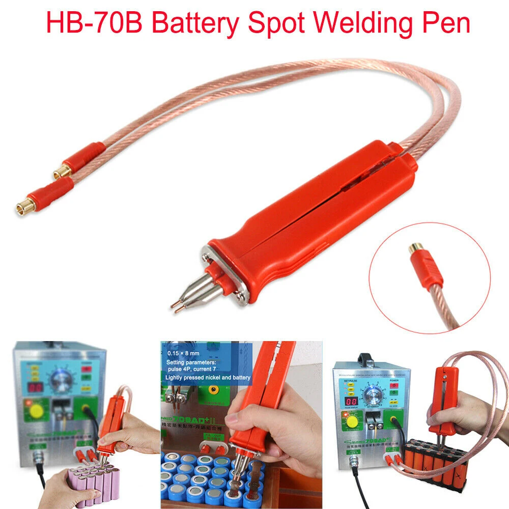 

SUNKKO HB-70B Pulse Welding Spot Welding Pen Suitable For 709A 709AD Series Spot Welding Machine Welding 18650 Lithium Battery