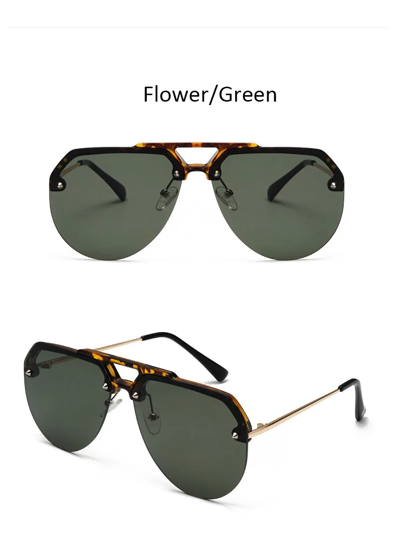 Винтажные черные солнцезащитные очки для женщин, пилот, роскошный бренд, прозрачные оттенки для женщин, негабаритные, без оправы, мужские солнцезащитные очки, солнцезащитные линзы