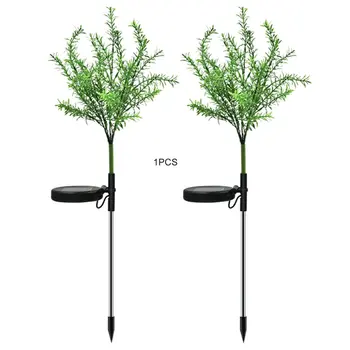 

Solar Powered 15 LED Light Simulation Christmas Branch Tree For Garden Landscape Ground Insert Lawn Colorful Light New