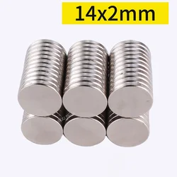 5/10/20/50/100pcs Round Neodymium Magnets Magnet Disc 14mm x 2mm Rare Earth Magnet Strong Craft Magnets N35