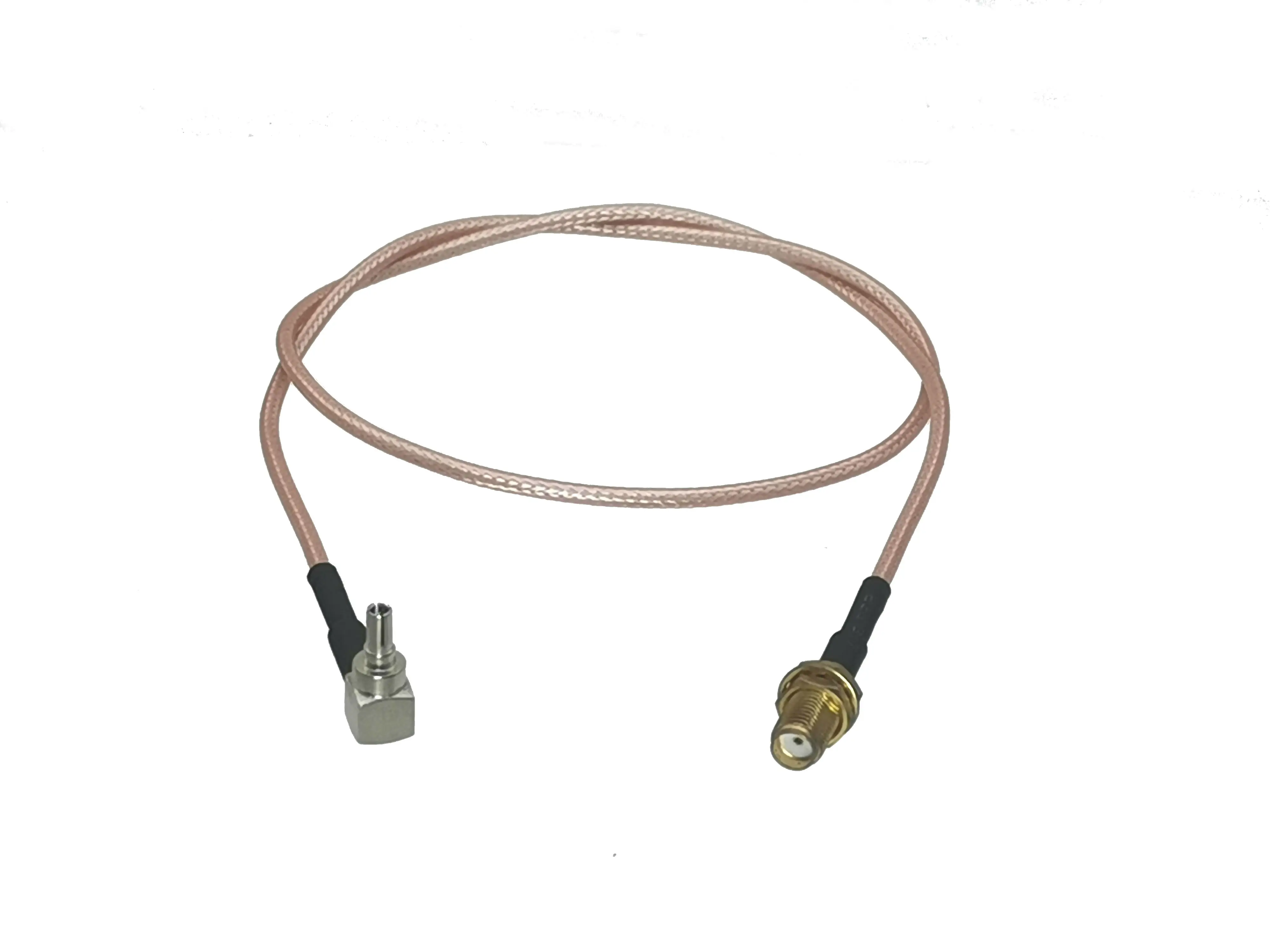 RG316 CRC9 plug pin right angle to SMA Female Jack Bulkhead Straight RF Jumper pigtail Cable 4inch~50M