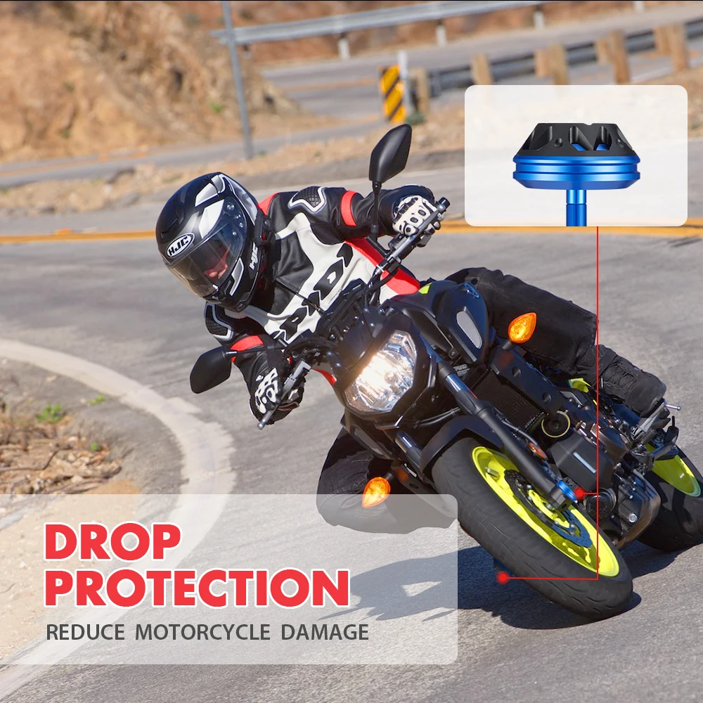 Передняя Задняя ось мотоцикла вилка Краш Рамка слайдер Крышка для Yamaha MT07 Краш протектор FZ 07 MT-07 FZ07