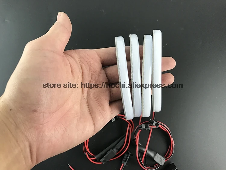 HochiTech Eexcellent молочно-белый Хлопковый чехол SMD хлопковые ГЛАЗА АНГЕЛА halo кольцо комплект дневного света DRL для audi A4 B6 00-06