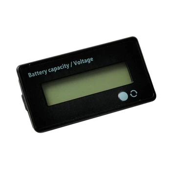 

12V 24V 36V 48V Battery Meter, Battery Capacity Voltage Indicator, Lead-Acid & Lithium Ion Battery Charge Discharge Monitor