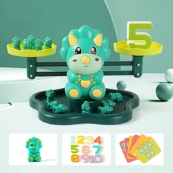 Montessori matemática brinquedo digital macaco equilíbrio dinossauro voz música brinquedos elétricos cartões do bebê montessori aprendizagem educação brinquedo de matemática