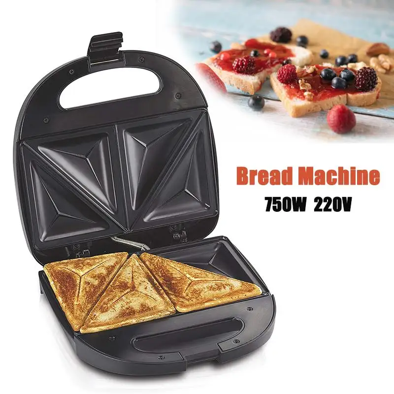 

Multifunction Electric Eggs Sandwich Maker 750W 220V Mini Bread Grill waffle crepe Toaster Pancake baking Breakfast Machine