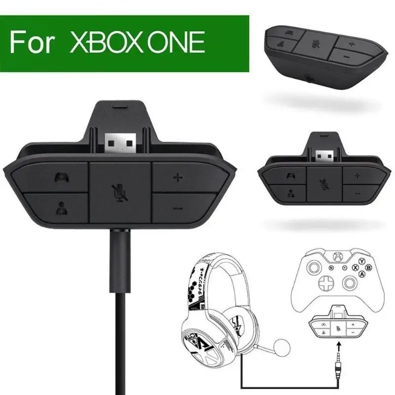 

ALLOET Stereo Audio Headset Adapter Converter for XBOX ONE Wireless Game Console Controller Adapter 3.5MM Audio Jack New