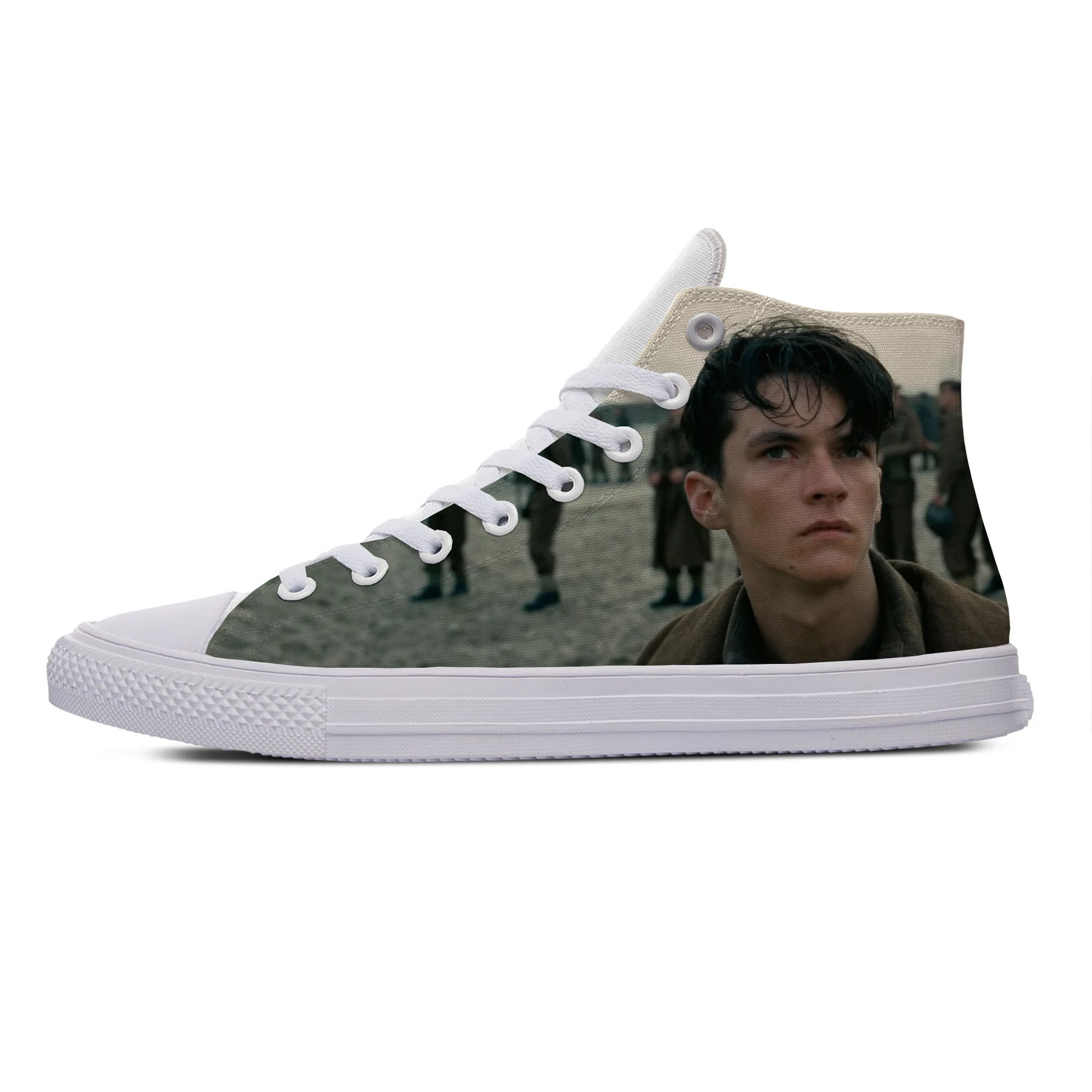 

2019 Hot Cool Fashion Vogue Summer Casual Shoes Handiness Breathable Sneakers 3D Print War suspense Movie For Men Women Dunkirk