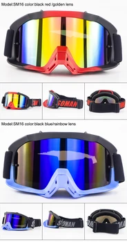 

5pcs Films+Extra Clear Lens capacetes para Moto Goggles Lens Motorcycle Helmet Glasses Motorbike Goggles Soman SM16