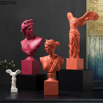 

Resin Venus Portraits Bust Figurines Mini Gypsum Headless Goddess Ornament Desk Decoration Crafts Sculpture Home Decor Modern
