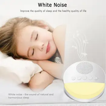 

Baby Assisted Sleep Breathing Lamp Portable USB Rechargeable White Noise Machine Compact Sleep Therapy Sound Machine