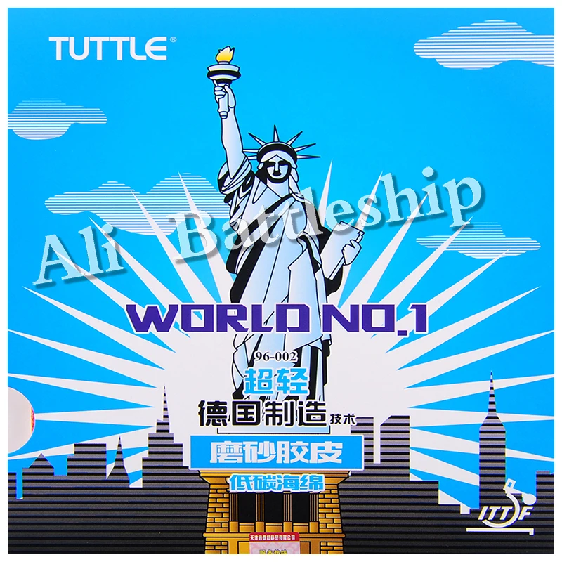 Оригинальный Накладка для настольного тенниса Tuttle World № 1 пинг-понга бесплатная
