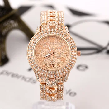 

2020 Women watches diamond gold watch ladies luxury watches brand rhinestone women Bracelet watches woman Relogio Feminino