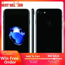Orijinal Unlocked Apple iPhone 7/7 artı, cep telefonu 32 GB/128 GB/256 GB IOS 12.0MP 3D dokunmatik IOS Apple A10 parmak izi akıllı telefonlar(China)