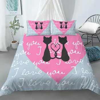 

Fashion Bedding Sets Home Textile Leaves Flowers Pattern Bed Linings Love Heart Bed Cover Sheet Cover Set Pillowcase/bed Sets