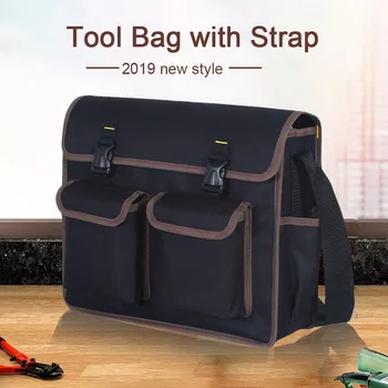 

2020 New Multifunction Hardware Tool Bag High Capacity 600D Polyester Waterproof Tool Bag With Adjustable Strap for Repair Tools