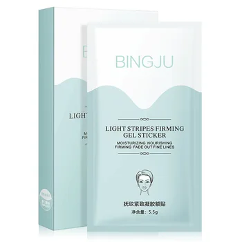 

4 Pieces Light Stripes Firming Gel Sticker Forehead Wrinkle Anti-Aging Moisturizing Nourishing Firming Fade Out Fine Lines
