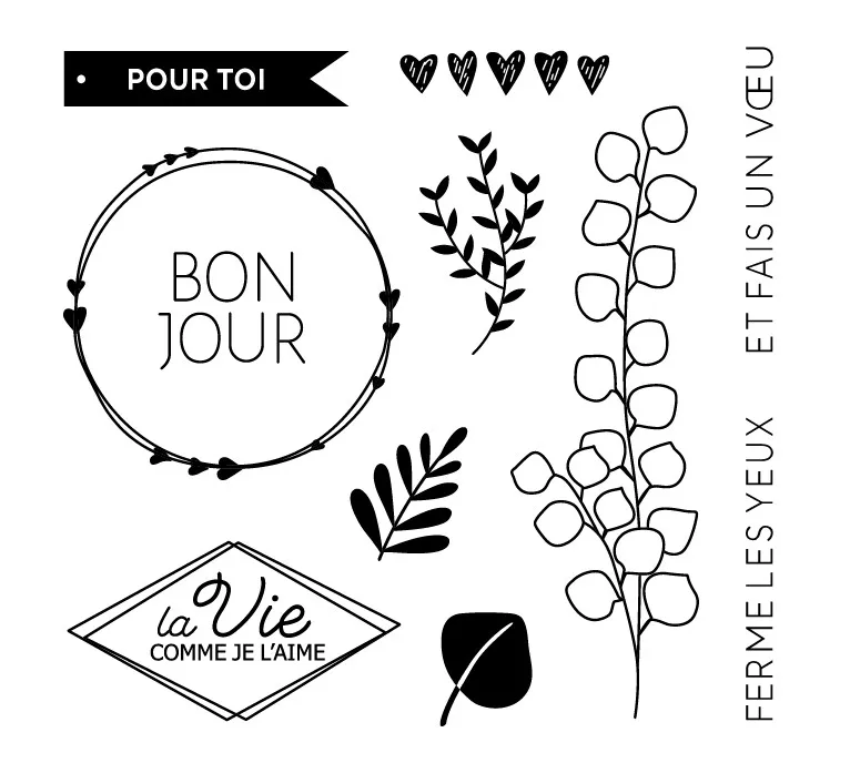 Французские прозрачные штампы для скрапбукинга/изготовления открыток/детские рождественские украшения
