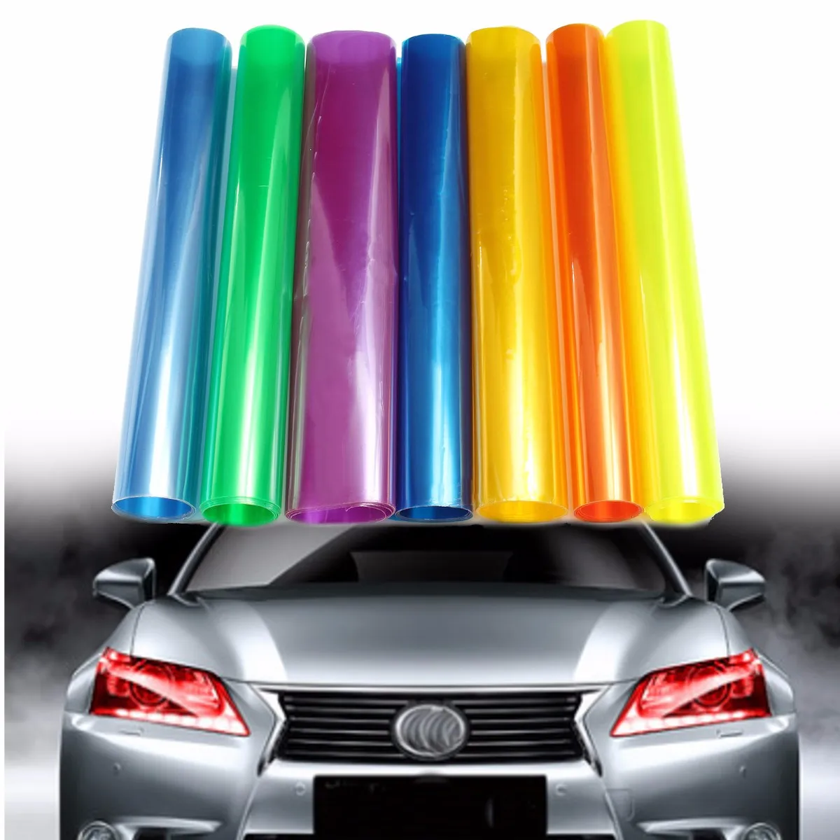 

30cm x 100cm Auto Car Tint Headlight Taillight Fog Light Vinyl Smoke Film Sheet Sticker Cover Automobiles Decal Car styling