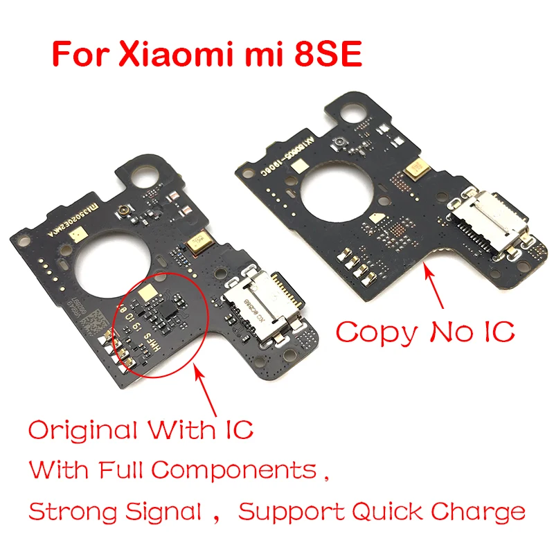 Lysee Mobile Phone Flex Cables 1 pcs Original USB Charging port microphone Flex Cable For Xiaomi 8SE MI8SE M8SE Charger plug connection Dock module sparts Lysee Mobile Phone Flex Cables 1 pcs Original USB Charging port microphone Flex Cable For Xiaomi 8SE MI8SE M8SE Charger plug connection Dock module sparts