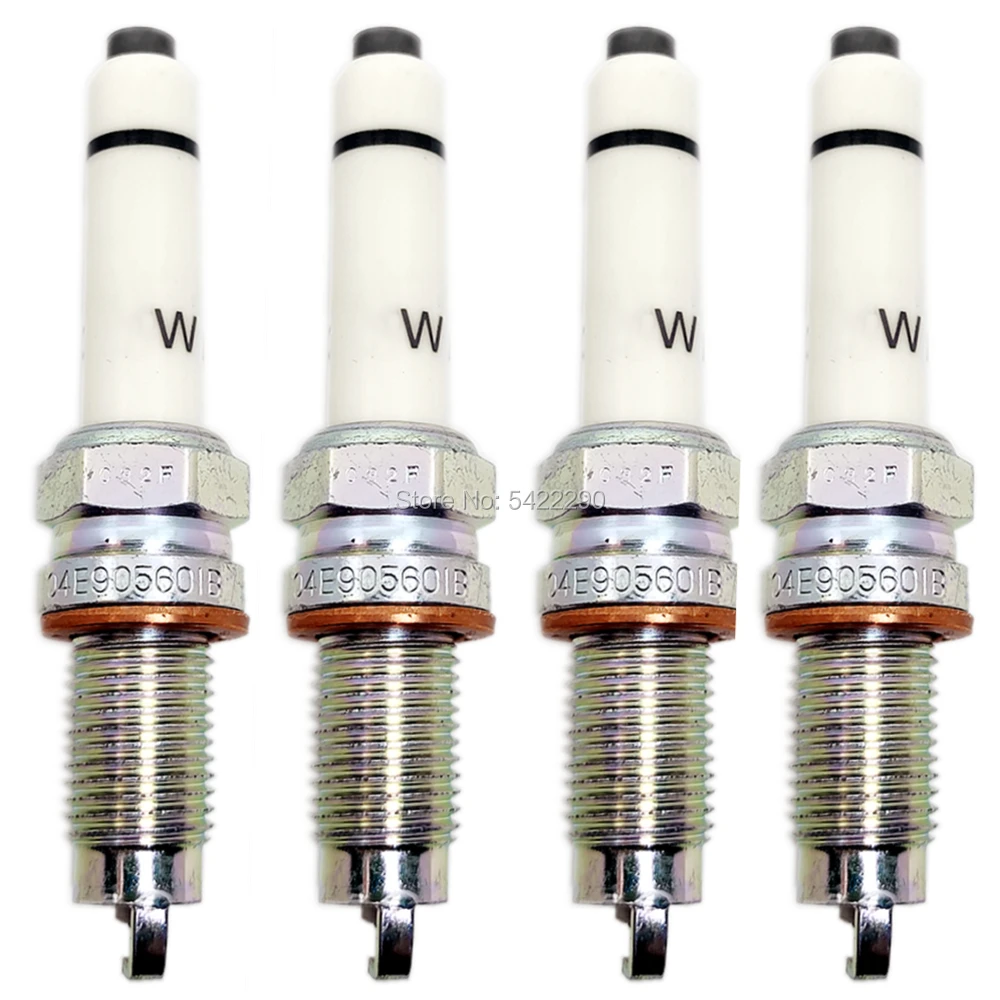 Иридиевая Свеча зажигания 4 x 04E905601B подходит для Volkswagen Beetle Golf Jetta Santana Gran Lavida Polo Audi A1