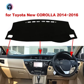 

For Toyota New corolla Anti-Slip Mat Dashboard Cover Pad Flannel Sunshade Dashmat Carpet Car Accessories 2014 2015 2016