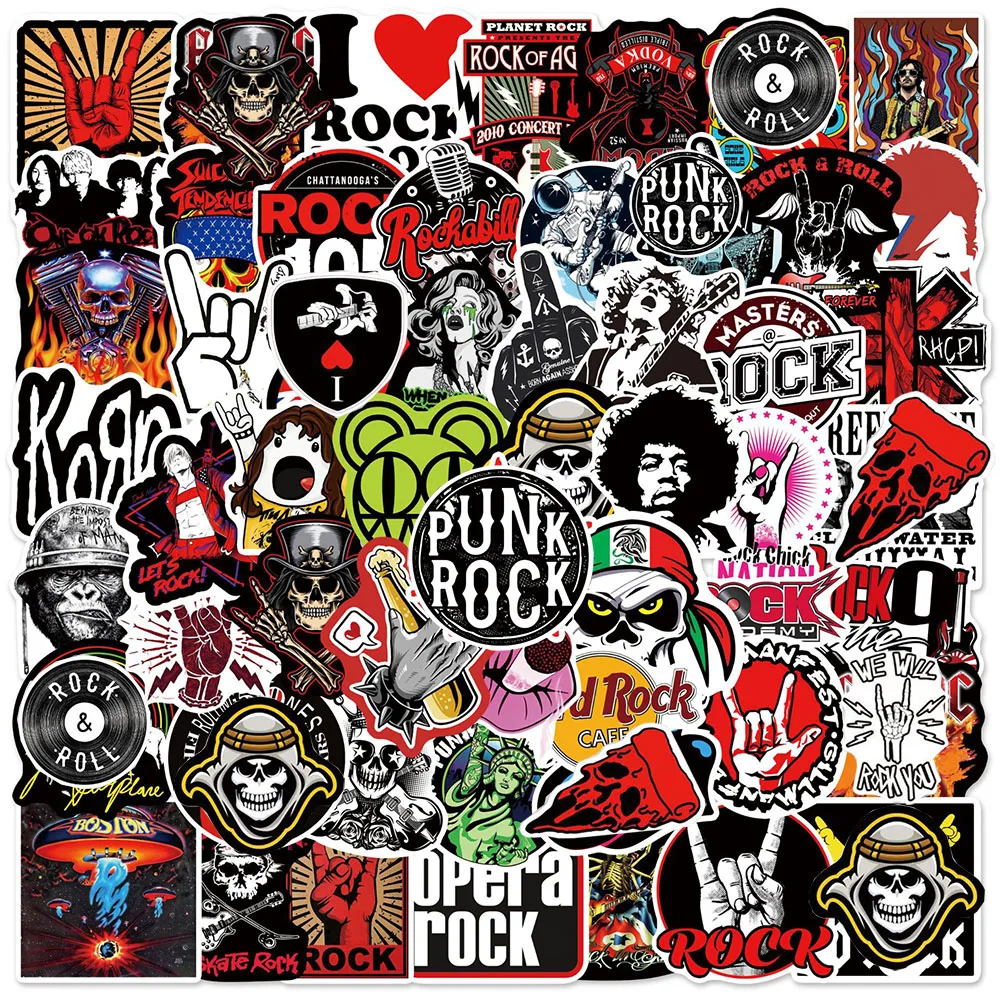 10/30/50/104Pcs Rock Band Muziek Zanger Punk Graffiti Stickers
