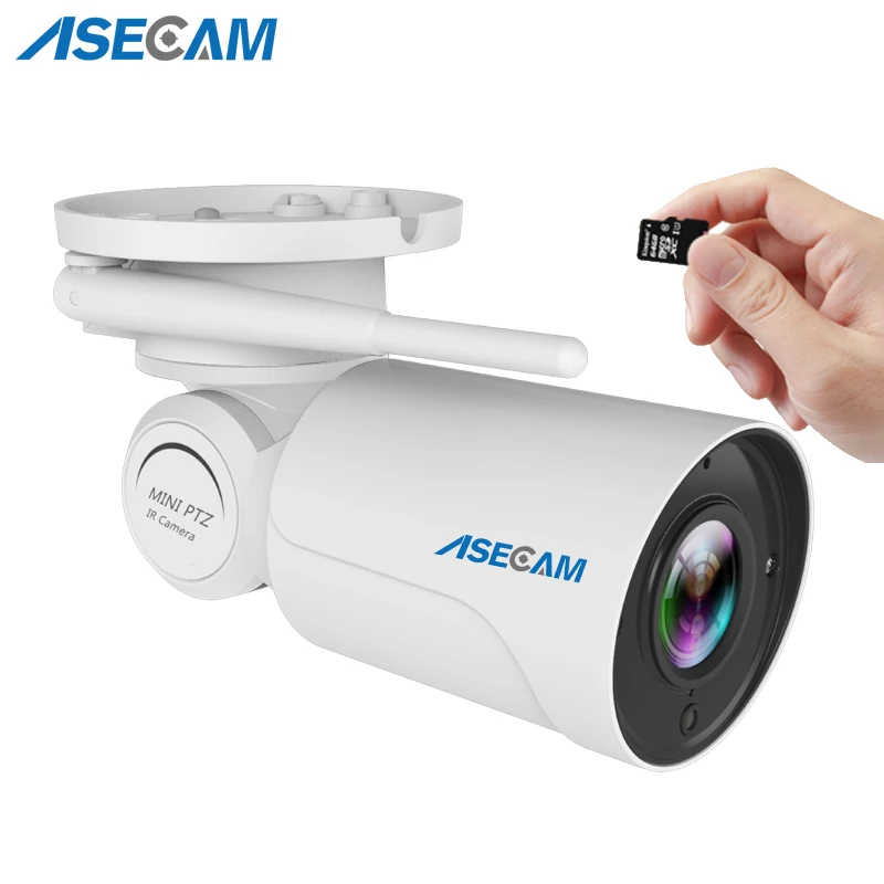 

IP Camera PTZ Auto Zoom 2.8~12mm Lens Varifocal P2P CCTV Security Bullet Wireless H.265 Imx323 Outdoor HD Wifi 1080P ASECAM SONY