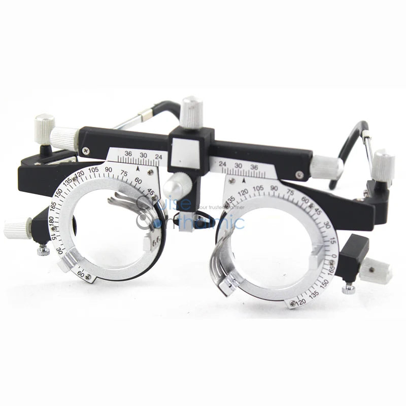 Optometrikus univerzális próbakeret TF4880A PD állítható próbalencse keret refraktív szegmensek optometria optikai próbakeret