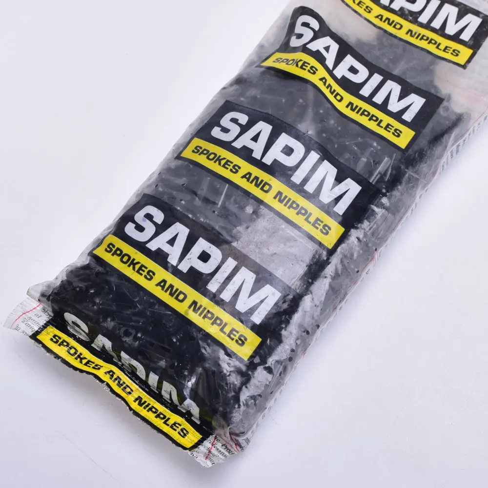 SAPIM SECURE LOCK NIPPLES EXTERNAL BLACK RED 14G 12/14MM ALUMINIUM ALLOY BLACK bike spokes nipples