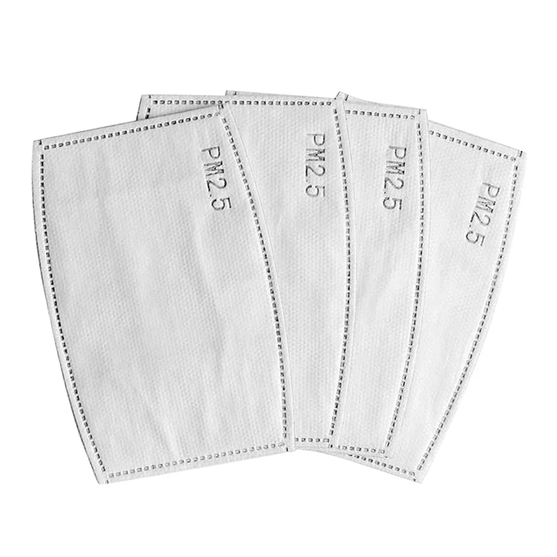 

200PC PM2.5 Activated Carbon Filters Mouth Mask Filters Breathing , Anti Pollution for Adult Outdoor