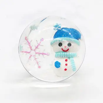 

5 Pcs Christmas Crystal Ball Shape Children Plasticine Clay DIY Slime Color Mud