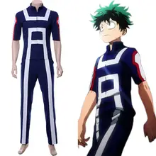 My Hero Academy спортивная форма Izuku Midoriya косплей костюм спортивный костюм форма для средней школы спортивная одежда наряд