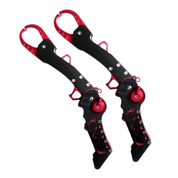 

New Foldable Top Grade Aluminum Fish Gripper Fish Lip Grip Fishing Grip Tool with dragon pattern on the handle