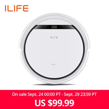 ILIFE V3s פרו רובוט שואב אבק בית ביתי מקצועי מכונה גורפת עבור חיות מחמד שיער אנטי התנגשות טעינה אוטומטית
