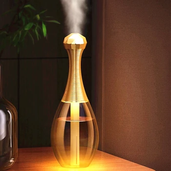 300ml USB Air Humidifier Ultrasonic Cool Mist Maker Fogger with LED Light for Home Mini Perfume