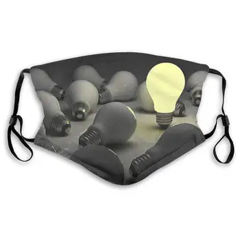 

Fillter Cloth for Men Differently Light Bulb Washable Breathable Cloth Dustproof Ear Loops for Running Double Protection