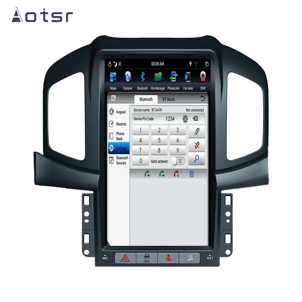 Excellent Android 8.1 4G+64GB Tesla style Car GPS Navigation DVD Player For Chevrolet Captiva 2013-2017 Auto stereo multimedia player unit 7