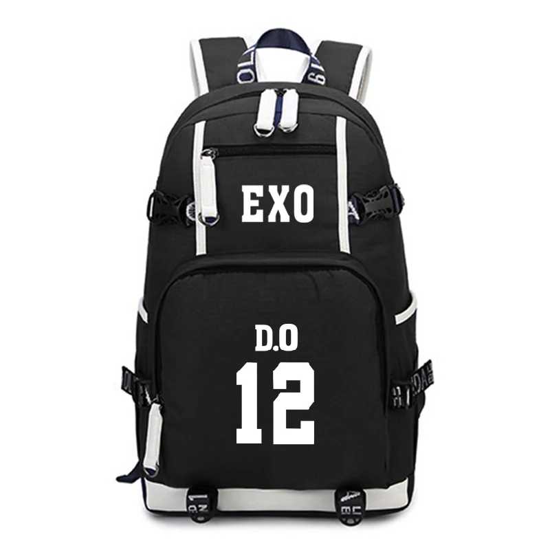 Kpop EXO рюкзак подростковый школьный рюкзак модные школьные рюкзаки детские дорожные рюкзак для ноутбука