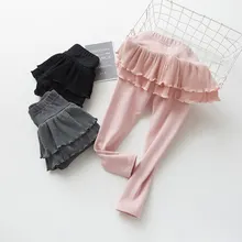Осенние детские леггинсы для девочек юбка штаны детей одежда