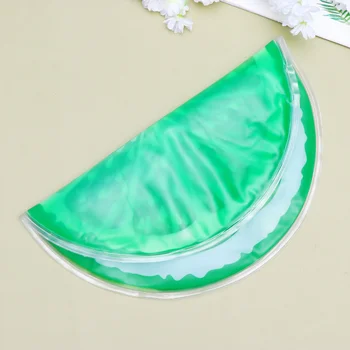 

1Pc Ice Mat Cartoon Round Gel Cooler Portable Cooling Cushion Waterproof Chair Ice Pad (Green Watermelon)