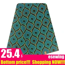 ESEWING Африканский настоящий голландский воск ткань Анкара Гана дизайн 6 ярдов Хлопок для DIY Швейные платья