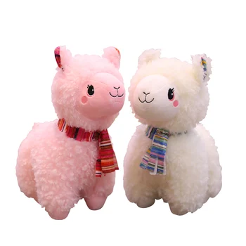 

23-45cm Cute Scarf Alpaca Plush Toy Baby Kids Appease Sleeping Pillow Doll Animal Stuffed Soft Toy Birthday Gifts For Children